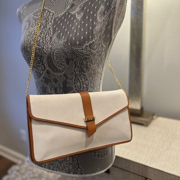 YSL Vintage Woven Leather Clutch with Leather Trim - Picture 8 of 8